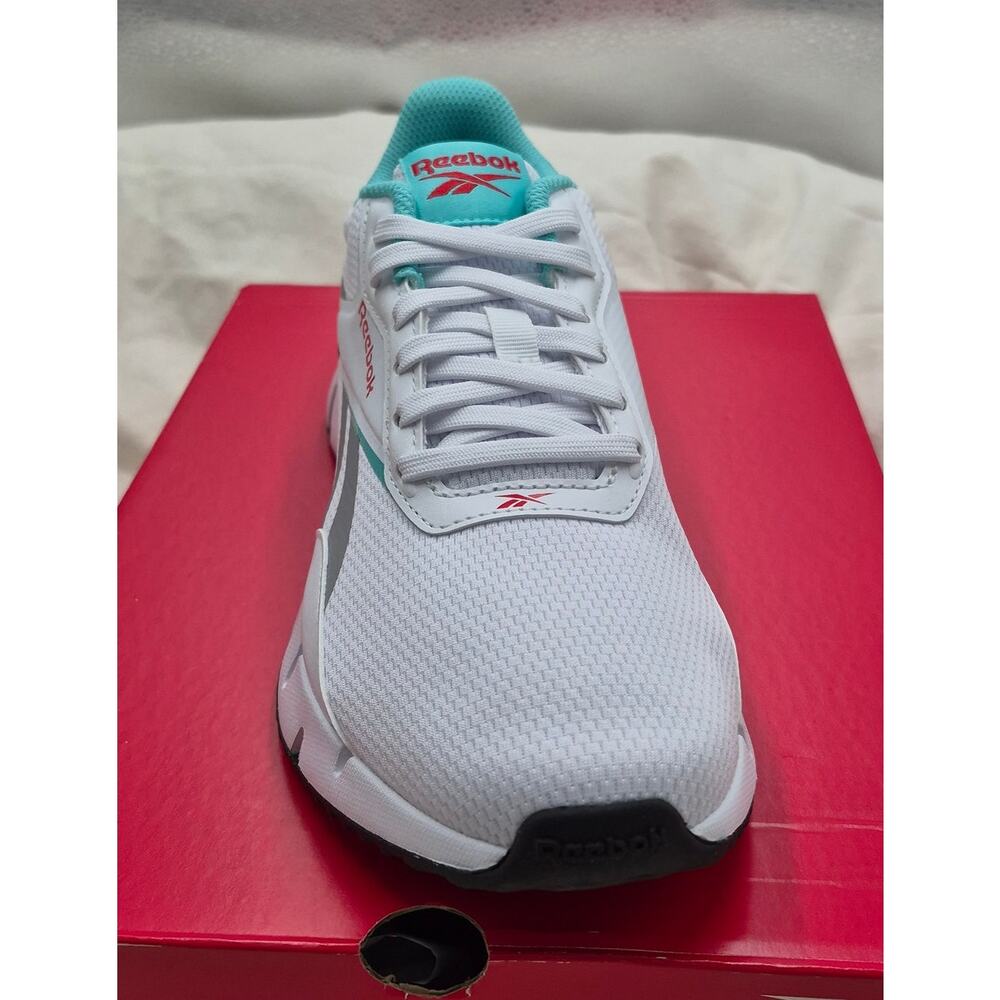 NEW Reebok Zig Dynamica STR running sneaker shoes white aqua grey Women's size 7 - Picture 4 of 7
